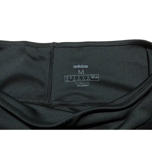 NWOT Adidas Climalite Black High-Waisted Performance 3-Stripes 7/8 Leggings Sz M - Picture 8 of 9